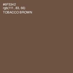 #6F5342 - Tobacco Brown Color Image